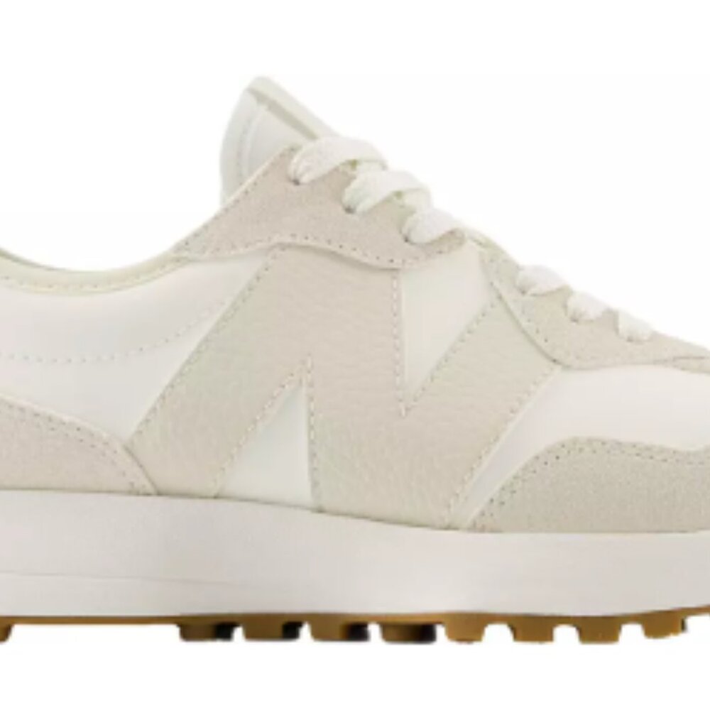 New Balance Women's Cream and White Athletic Sneakers